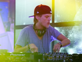 Avicii performs at the MLB Fan Cave on October 1, 2013 in New York City. (Mike Lawrie/Getty Images/AFP)