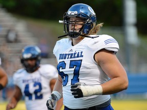 University of Montreal offensive lineman David Foucault signed a contract with the Carolina Panthers on Monday, May 19, 2014. (Pascale Levesque/QMI Agency/Files)