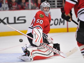 Chicago Blackhawks goaltender Corey Crawford (Rob Grabowski/USA TODAY Sports)