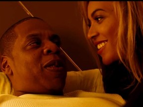 Beyonce and Jay Z in the theatrical trailer for 'Run.'

(YouTube/JayZ)