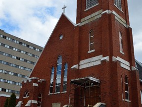 Jim Moodie/The Sudbury Star
The Church of the Epiphany Anglican Church on Larch Street is launching a fundraising campaign this week for a restoration of the historic building.