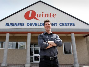 Michael Kotsovos, 34, announces he will run for Quinte West council in Trenton ward in the upcoming municipal election. He is seen here in Belleville, Ont. Tuesday, May 20, 2014. - JEROME LESSARD/THE INTELLIGENCER/QMI AGENCY