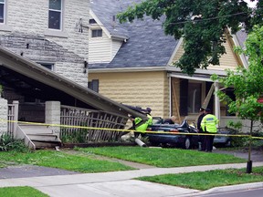 One person from the vehicle was killed and two others were taken to hospital following a single car collision on Langarth St just east of Wortley Road on the morning of Saturday, May 22. (Free Press file photo)