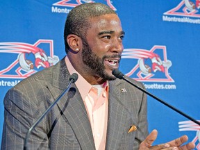 Troy Smith is favourite to start camp as the top QB on the Montreal Alouettes depth chart after Anthony Calvillo’s retirement. (BEN PELOSSE/QMI Agency)