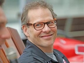 Verizon IndyCar Series driver Jacques Villeneuve was in town to talk racing and the Honda Indy Toronto on Tuesday. (CRAIG ROBERTSON/QMI AGENCY)