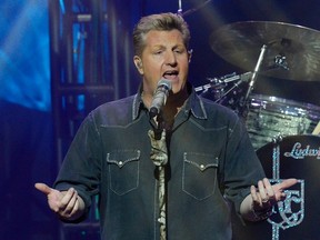 Lead vocalist Gary LeVox of the American country music group Rascal Flatts performs during the "iHeartRadio Country Live" series.

REUTERS/Kevork Djansezian