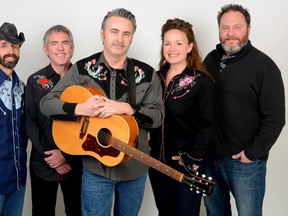 The Rizdales are Oscar Macedo, bass, Blair Heddle, guitar, Tom Dunphy, vocals and guitar, Tara O'Connor Dunphy, vocals and violin, and Steve Crew, drums.