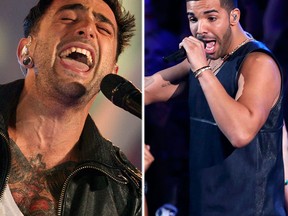 Hedley and Drake lead the MMVA noms with six each. (Reuters file photos)