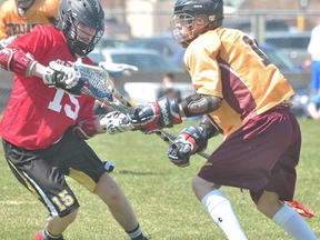 Action from a PCI lacrosse game.