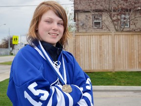 Jaymee Nolan, a grade 7 student at St. James, traveled to Finland to represent Canada at the World Selects Invitational, where they placed first in international competition.