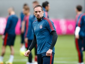 Franck Ribery says this year's World Cup in Brazil will be his last for France. (Michael Dalder/Reuters/Files)