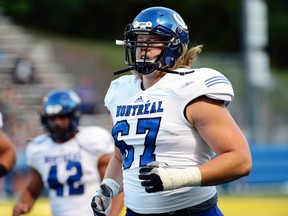 University of Montreal offensive lineman David Foucault signed a deal with the Carolina Panthers out of rookie camp. (PASCALE LEVESQUE/QMI Agency)