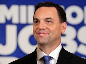 Progressive Conservative leader Tim Hudak called for a judicial inquiry into the billion dollar gas plant scandal in Ottawa On. Thursday May 22,  2014. (Tony Caldwell/QMI Agency)