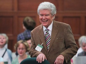 Ian Morrison with Friends of the CBC is seen before he testifies to the House of Commons Standing Committee on Finance at Parliament Hill in Ottawa May 23, 2013 concerning C-60, the Budget Implementation Omnibus Bill. (Andre Forget/QMI Agency)