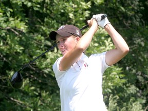 Augusta James of Bath's Loyalist Golf Club finished in second place, three strokes behind Brooke Henderson of Smiths Falls, after the final round of the Ontario Amateur in Brampton on Friday.