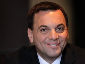 Progressive Conservative Leader Tim Hudak speaks to Ottawa Sun reporter Sue Sherring during a one on one interview in Ottawa On. Thursday May 22,  2014.  Tony Caldwell/Ottawa Sun/QMI Agency