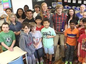 KCVI students share financial expertise with Rideau Public School class.