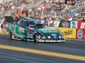 John Force, a 16-time National Hot Rod Association Funny Car champion, is set to visit St. Thomas Raceway Park June 7 and 8 for the first time since 1996. (Submitted photo)