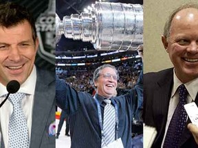 Marc Bergevin, Dean Lombardi and Bob Murray are the finalists for the 2013-14 NHL General Manager of the Year Award. (REUTERS)
