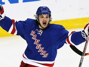 New York Rangers winger Dan Carcillo was suspended 10 games for abuse of an official during Game 3. (USA Today)