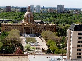 The Alberta Legislature looking south is seen on Friday May 23, 2014. Tom Braid/Edmonton Sun/QMI Agency