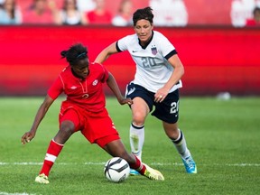 Fury's Kadeisha Buchanan (left) has been a star for Team Canada. (Submitted)