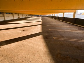 The Northern Jubilee Auditorium's parking garage is seen empty of cars in Edmonton, Alta., on Sunday, Feb. 9, 2014. Ian Kucerak/Edmonton Sun/QMI Agency