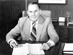 Walter Johnson, who died last week, was London?s police chief from 1971 to 1983. A letter writer remembers the private Johnson as a hero to his family. (London Free Press file photo)