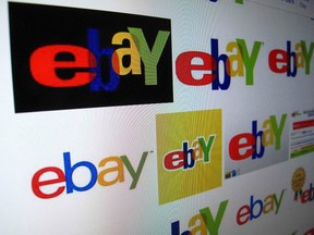 The results of a Google image search on eBay are shown on a monitor in this file photo illustration in Encinitas, California  April 16, 2013. (REUTERS/Mike Blake/Files)