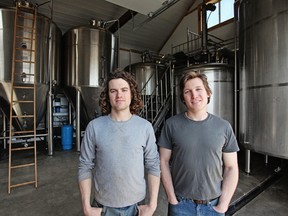 Daniel and Ivan MacKinnon are nearly ready to open their MacKinnon Brothers Brewing Company to the public. (QMI Agency)