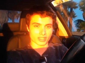 A frame grab from a video that was posted on YouTube by an individual who identified himself as Elliot Rodger is shown in this May 24, 2014 photo. (REUTERS/Elliot Rodger/YouTube)
