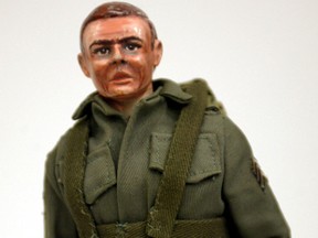 The first prototype G.I. Joe(tm) action figure, hand-carved in 1963 by the designer of the famous toy, Don Levine of Providence, R. I. The handmade, hand-painted figure is the first mockup of the G.I. Joe action figure.
REUTERS/Mike Blake
