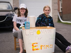Sarah Laframboise, right, and her friend Brooke.