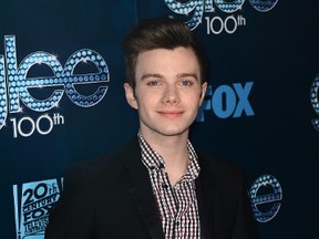 Actor Chris Colfer attends Fox's "Glee" 100th Episode Celebration held at Chateau Marmont on March 18, 2014 in Los Angeles, California. (Mark Davis/Getty Images/AFP)