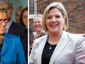 Liberal leader Kathleen Wynne and NDP leader Andrea Horwath. (QMI Agency file photos)