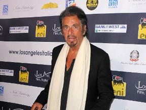 Al Pacino will appear on stage at the National Arts Centre on June 26. WENN File photo