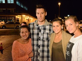 Charlene Plante, Melisanne Bergeron, Charel Bergeron and Marc-Andre Cote. (MATTHIEU MAX-GESSLER/QMI Agency)