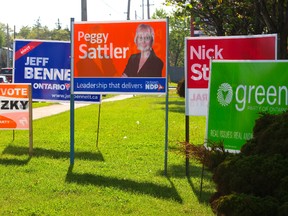 london election signs