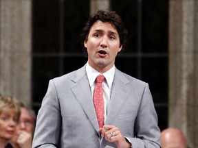 Liberal leader Justin Trudeau speaks during Question Period in the House of Commons on Parliament Hill in Ottawa May 27, 2014. REUTERS/Chris Wattie