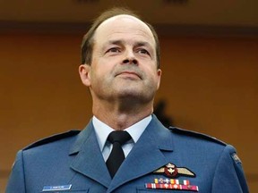 Chief of Defence Staff General Tom Lawson waits to testify before the Commons defence committee in Ottawa May 27, 2014. REUTERS/Chris Wattie