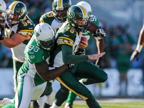 the Eskimos woes in recent seasons aren't so much do to the quarterbacks as they are to offensive-line play and a decline on defence. (Reuters)