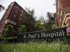 The disease has been reduced so much in B.C. that AIDS Vancouver is considering a name change. St. Paul's Hospital in Vancouver, B.C. on Tuesday May 27, 2014. (CARMINE MARINELLI/ QMI AGENCY)