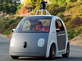 Early version of Google's prototype vehicle. (Google Inc)