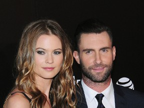 Adam Levine with Behati Prinsloo (WENN.COM)