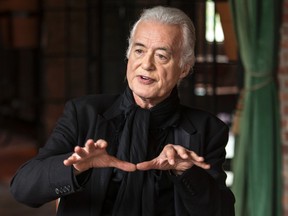 Jimmy Page talks about Led Zeppelin's newly mastered renditions of their first three albums in New York City on Wednesday May 14, 2014. (Craig Robertson, Postmedia Network)