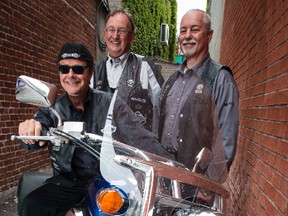 Ride For Dad 2014 co-chairmen Dave Arntfield and Rick Bright, along with Ride Captain Michael Gagne (right) are gearing up for this year's ride on Saturday, May 31. Errol McGihon/Ottawa Sun/QMI Agency