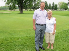 Maple City Country Club pro and clubhouse manager John Dengel and club public relations liaison Donna Teasdale are looking forward to July, when Maple City will host the Ontario Junior Girls Golf Tournament.