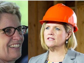 Kathleen Wynne and Andrea Horwath. 

(QMI Agency)