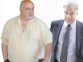 Crown witness and former Marconi Club general manager Joe DiPetro, left, and the defendant, London Mayor Joe Fontana.
