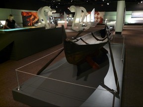 Vikings: Lives Beyond the Legends at the Royal British Columbia Museum in Victoria, displays a reconstruction of a Viking Age longboat. JOHN MASTERS/MERIDIAN WRITERS' GROUP